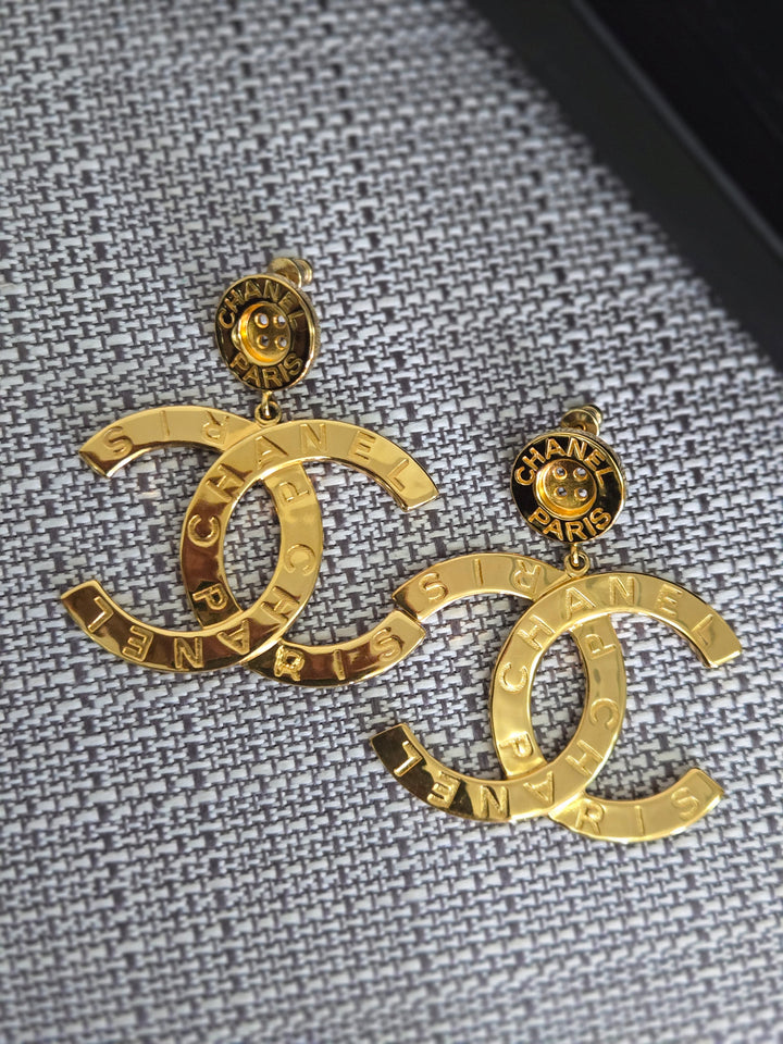Chanel 20A Collection 2020 Gold XL Earrings