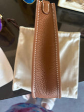 Load image into Gallery viewer, HERMES Gold Clemance Leather with GHW Mini Evelyne 16 TPM with detachable strap stamp W 2025
