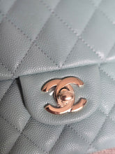 Load image into Gallery viewer, CHANEL 20C series 29 Tiffany Green Caviar LGHW Medium ML Timeless Classic Double Flap Bag

