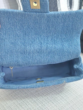 Load image into Gallery viewer, Chanel 22P Blue Denim Mood Flap Bag size Small with aged GHW
