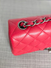 Load image into Gallery viewer, CHANEL series 21 Red lipstick caviar Ruthenium Hardware Mini Rectangular Flap Bag 2015 15B collection
