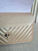 Load image into Gallery viewer, CHANEL 17B 2017 Rose Gold Caviar Chevron Medium Classic Double Flap Bag SHW

