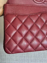 Load image into Gallery viewer, CHANEL 19B collection Series 28 Burgundy Caviar LGHW Medium Timeless Classic Double Flap Bag 11.12
