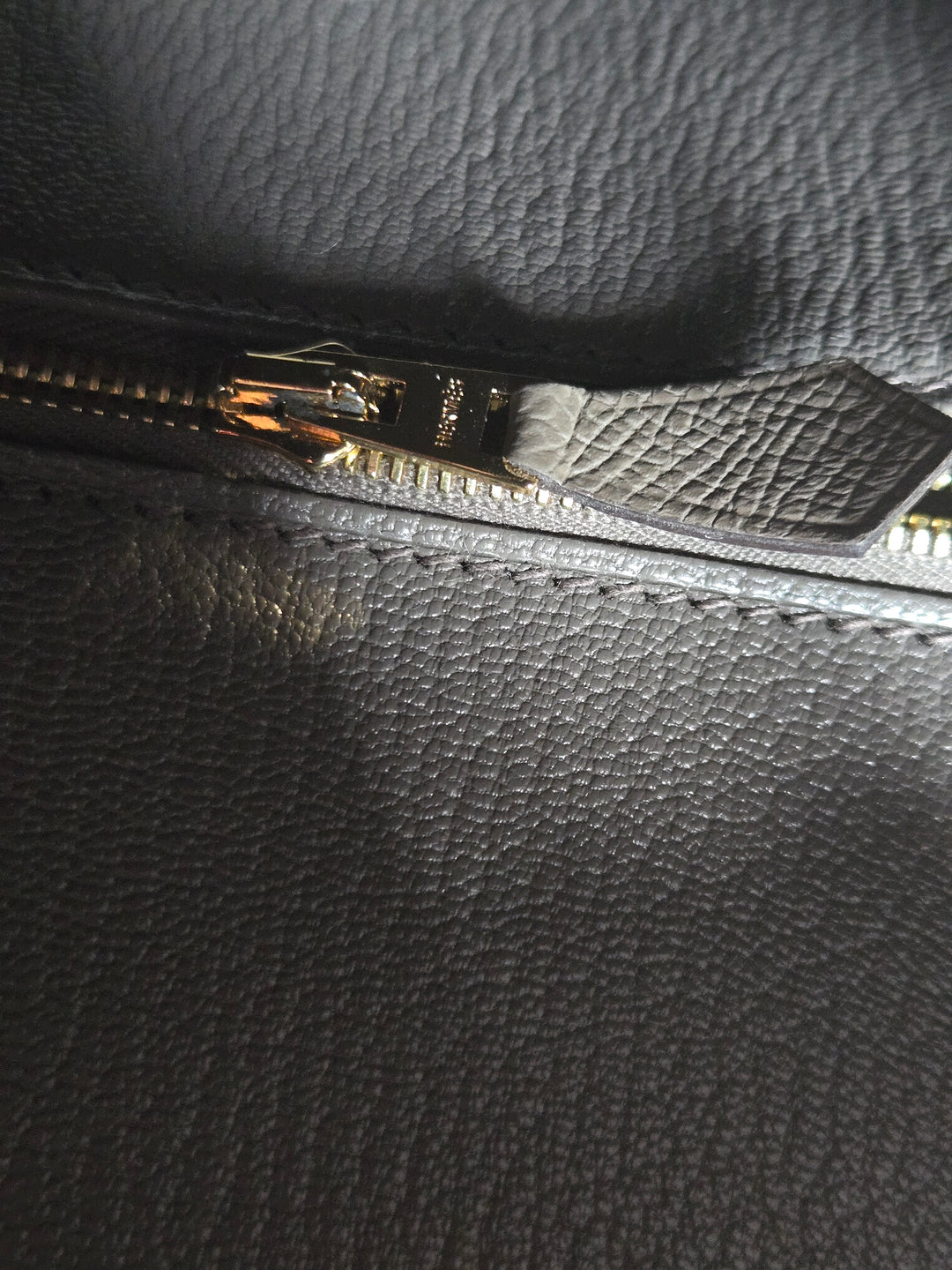 Hermes Birkin 25 Gris Etain Epsom Sellier Leather GHW stamp B 2023