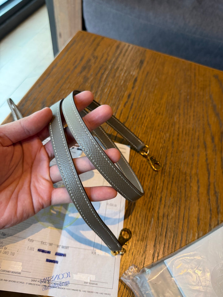 Hermes Kelly 28 Etoupe Epsom Leather Sellier GHW Stamp Y 2020