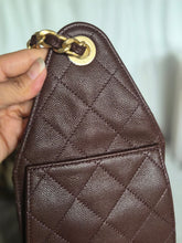 Load image into Gallery viewer, CHANEL 25K Collection Brown Caviar Aged GHW 25 Hobo Bag size SMALL
