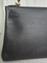 Load image into Gallery viewer, Hermes Noir/Black Epsom Leather GHW Kelly 28 stamp N 2010
