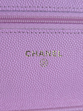 Load image into Gallery viewer, Chanel 23P Collection 2023 Mauve undertone Pink Caviar Champagne GHW Classic Wallet on chain (WOC)
