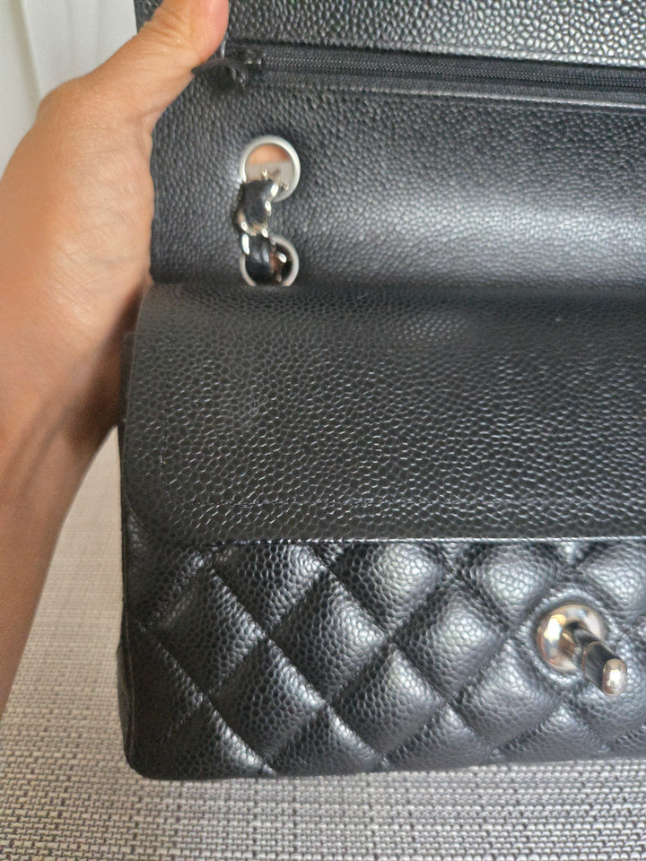CHANEL series 29 2020 Black Caviar SHW SMALL Timeless Classic Double Flap Bag