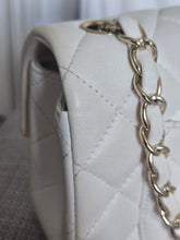 Load image into Gallery viewer, CHANEL series 23 2016 White Lambskin LGHW Mini Rectangular Flap Bag

