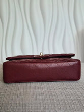 Load image into Gallery viewer, CHANEL 19B collection Series 28 Burgundy Caviar LGHW Medium Timeless Classic Double Flap Bag 11.12
