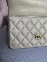 Load image into Gallery viewer, Chanel series 31 21S Gold Caviar GHW Mini Rectangular Top Handle Flap Bag
