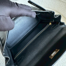 Load image into Gallery viewer, Hermes Black Noir Epsom Leather GHW Kelly 28 stamp N 2010
