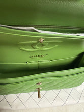 Load image into Gallery viewer, CHANEL 23C 2023 Apple Green caviar LGHW Medium Timeless Classic Double Flap Bag
