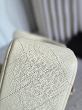 Load image into Gallery viewer, CHANEL 21S Series 31 White Caviar Aged GHW Top Handle Mini Rectangular Flap Bag
