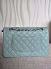 Load image into Gallery viewer, CHANEL 20C series 29 Tiffany Green Caviar LGHW Medium ML Timeless Classic Double Flap Bag
