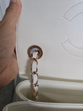 Load image into Gallery viewer, CHANEL 2022 22B Collection White Lambskin Rose Gold Hardware Trendy CC Flap Bag Size Small
