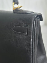 Load image into Gallery viewer, Hermes Noir/Black Epsom Leather GHW Kelly 28 stamp N 2010
