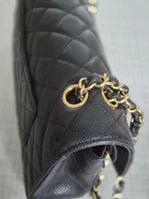 Load image into Gallery viewer, CHANEL series 19 2014 Black caviar GHW 11.12 Medium ML Timeless Classic Double Flap Bag
