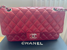 Load image into Gallery viewer, CHANEL 12A series 16 2012 Red Caviar SHW Medium Timeless ML Classic Double Flap Bag
