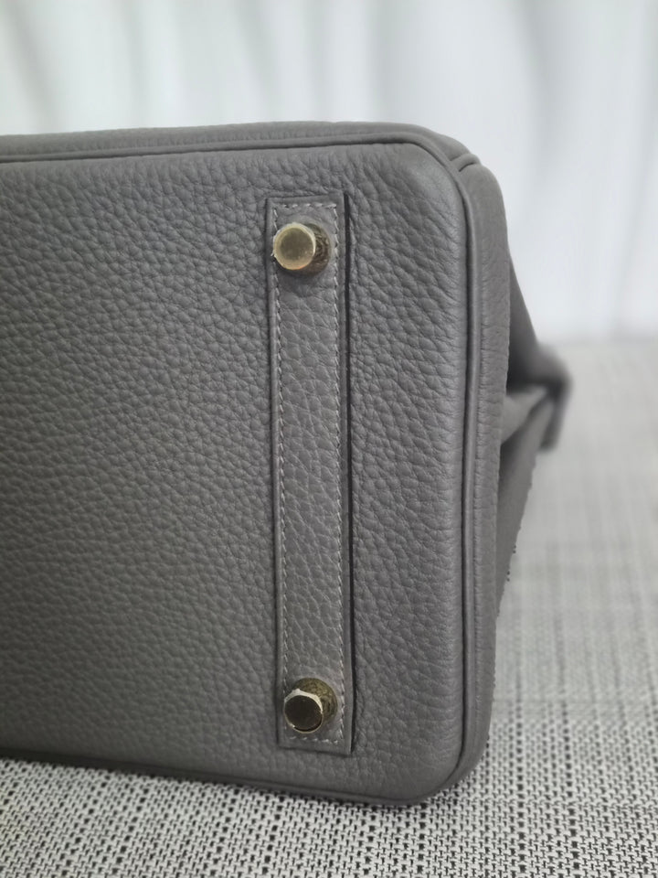 Hermes Birkin 30 Gris Meyer Togo Leather GHW Stamp U (2022)