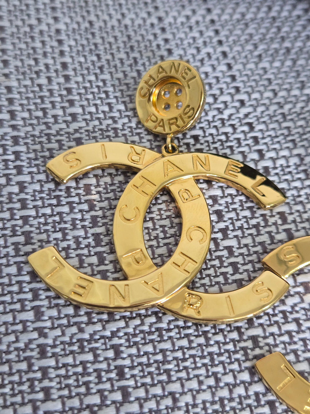 Chanel 20A Collection 2020 Gold XL Earrings