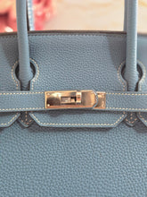 Load image into Gallery viewer, Hermes Birkin 35 Bleu Jean Togo Leather PHW Stamp J in Sq
