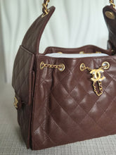 Load image into Gallery viewer, CHANEL 25K Collection Brown Caviar Aged GHW 25 Hobo Bag size SMALL
