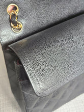 Load image into Gallery viewer, Chanel series 24 Black Caviar GHW Jumbo Timeless Double Flap Bag
