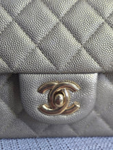 Load image into Gallery viewer, Chanel series 31 21S Gold Caviar GHW Mini Rectangular Top Handle Flap Bag
