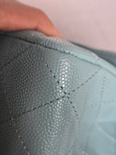 Load image into Gallery viewer, CHANEL 20C series 29 Tiffany Green Caviar LGHW Medium ML Timeless Classic Double Flap Bag
