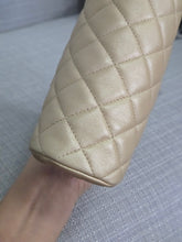 Load image into Gallery viewer, Chanel Series 16 2012 Pearly Gold Lambskin with GHW Classic Clutch
