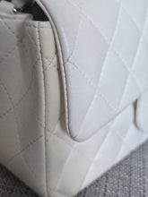 Load image into Gallery viewer, CHANEL series 23 2016 White Lambskin LGHW Mini Rectangular Flap Bag
