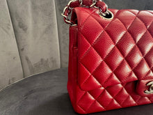 Load image into Gallery viewer, CHANEL 12A series 16 2012 Red Caviar SHW Medium Timeless ML Classic Double Flap Bag
