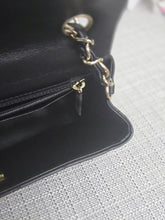 Load image into Gallery viewer, CHANEL Black Lambskin LGHW Mini Rectangular Flap Bag microchipped
