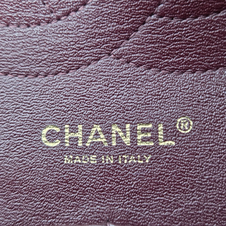 CHANEL series 16 Black Caviar GHW Jumbo Timeless Classic Double Flap Bag 2012