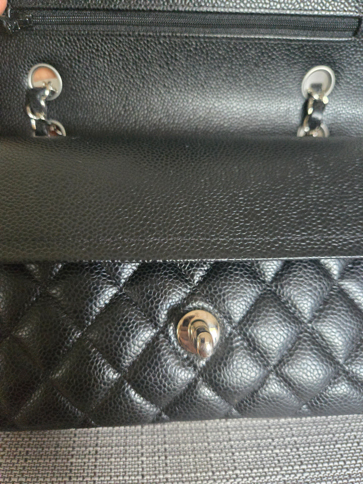 CHANEL series 29 2020 Black Caviar SHW SMALL Timeless Classic Double Flap Bag