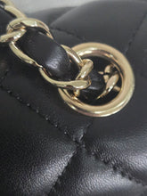 Load image into Gallery viewer, CHANEL Black Lambskin LGHW Mini Rectangular Flap Bag microchipped
