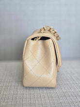 Load image into Gallery viewer, Chanel series 20 15C Collection Pearly Beige Caviar Brushed GHW Square Mini Flap Bag
