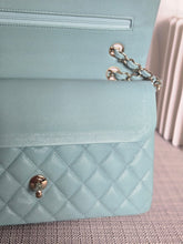 Load image into Gallery viewer, CHANEL 20C series 29 Tiffany Green Caviar LGHW Medium ML Timeless Classic Double Flap Bag
