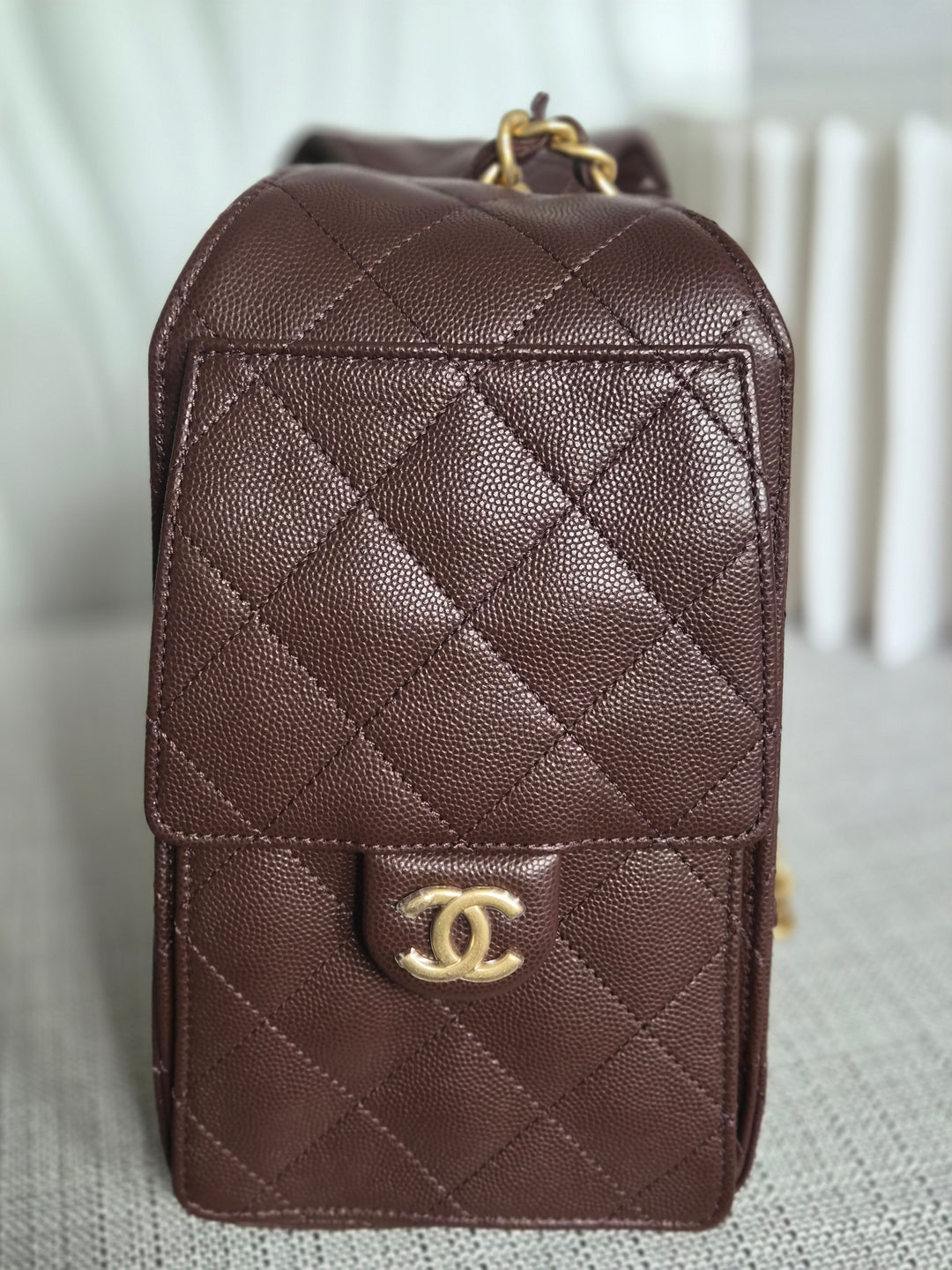 CHANEL 25K Collection Brown Caviar Aged GHW 25 Hobo Bag size SMALL