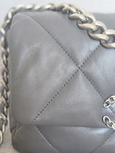 Load image into Gallery viewer, Chanel 19 size Small From 2022 in Dark grey Lambskin Mixed GHW with Silver colourway Flap Bag with Top Handle
