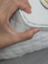Load image into Gallery viewer, Chanel 25 White Caviar Aged GHW Hobo Bag size Medium with Detachable Pouch

