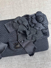 Load image into Gallery viewer, CHANEL 23C 2023 Embroidered Flower Tweed Medium Classic Flap Bag
