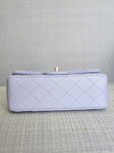 Load image into Gallery viewer, Chanel Light Purple/Lavender Lambskin Aged GHW Mini Rectangular Flap Bag with Top Handle
