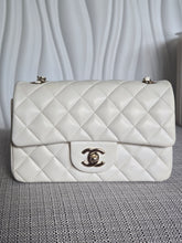Load image into Gallery viewer, CHANEL series 23 2016 White Lambskin LGHW Mini Rectangular Flap Bag
