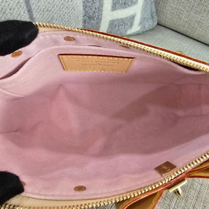 LOUIS VUITTON LV Pochette Accessoires Sakura LV x TM Murakami Monogram Canvas