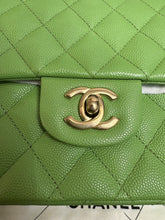 Load image into Gallery viewer, CHANEL 23C 2023 Apple Green caviar LGHW Medium Timeless Classic Double Flap Bag
