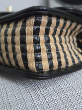 Load image into Gallery viewer, Chanel series 31 21P 2021 Pre spring/summer collection Raffia Black/Beige Mini Rectangular Flap Bag
