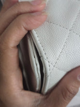 Load image into Gallery viewer, Chanel 25 White Caviar Aged GHW Hobo Bag size Medium with Detachable Pouch
